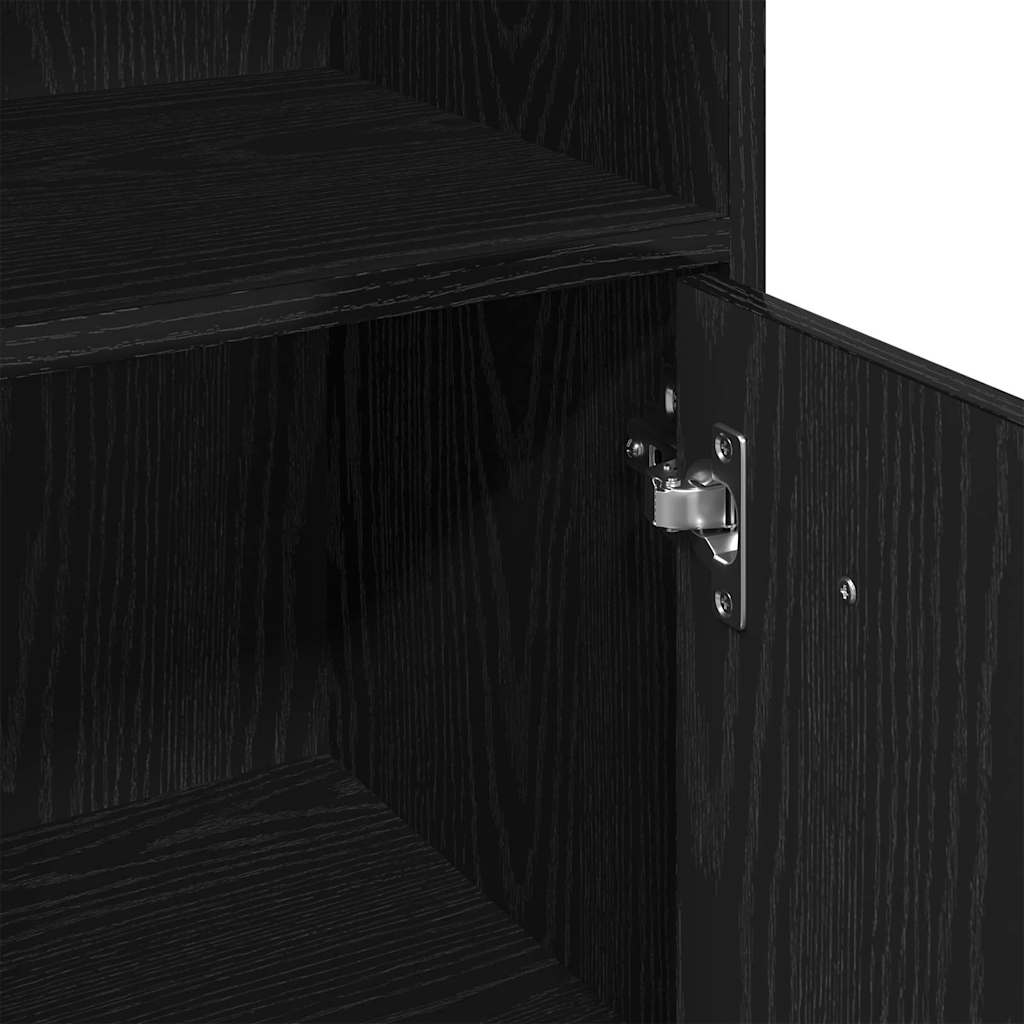 Ensemble de mobilier de salle de bain 3 pc Chêne noir