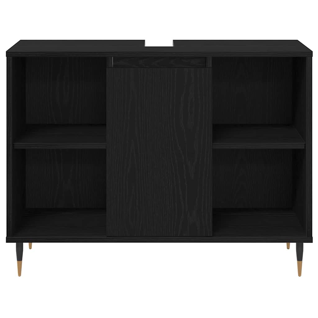 Ensemble de mobilier de salle de bain 3 pc Chêne noir
