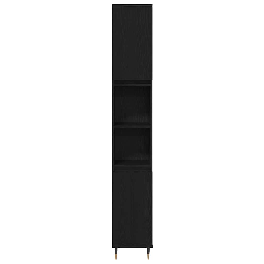 Ensemble de mobilier de salle de bain 3 pc Chêne noir