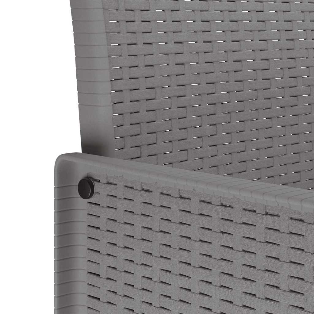Ensemble de salle à manger pour jardin 9 pcs Gris clair - XIOS