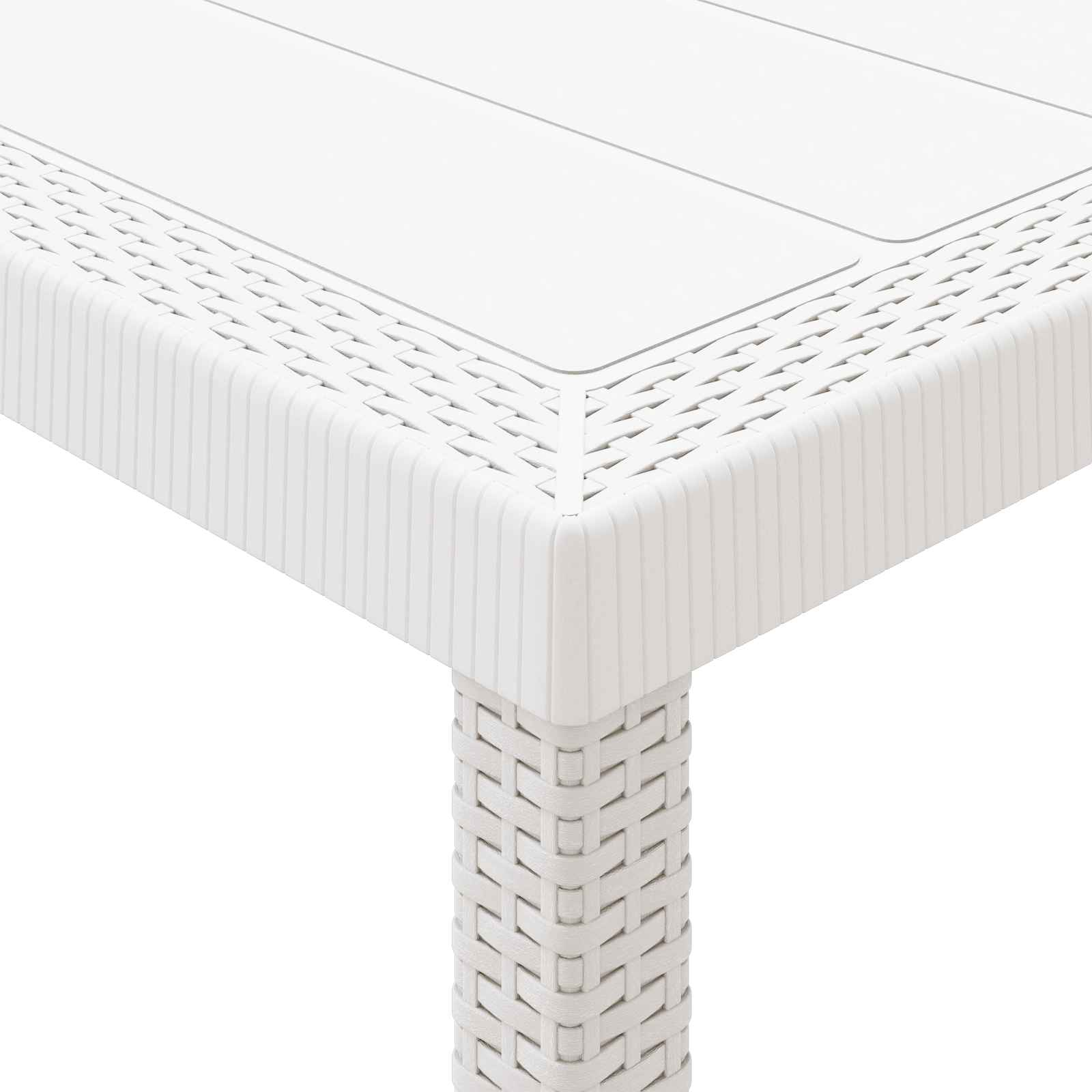 Ensemble de salle à manger pour jardin 11 pc Blanc - XIOS