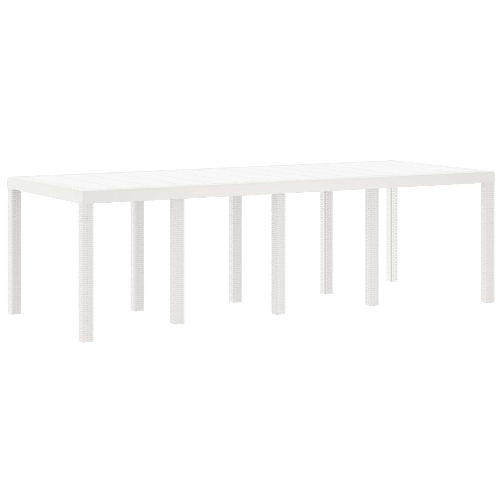 Ensemble de salle à manger pour jardin 11 pc Blanc - XIOS