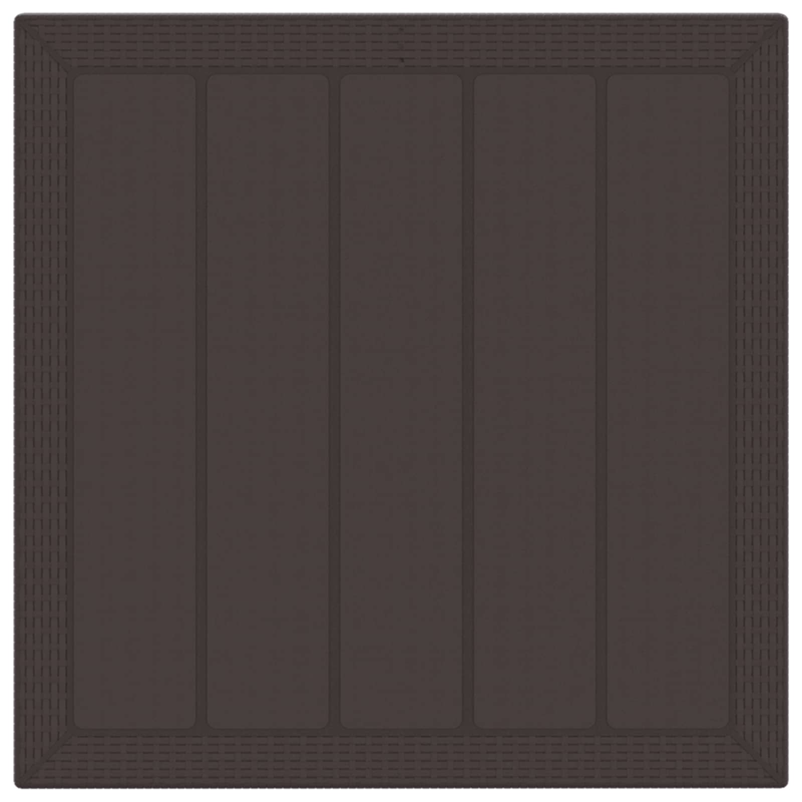 Ensemble de salle à manger pour jardin 3 pcs Marron