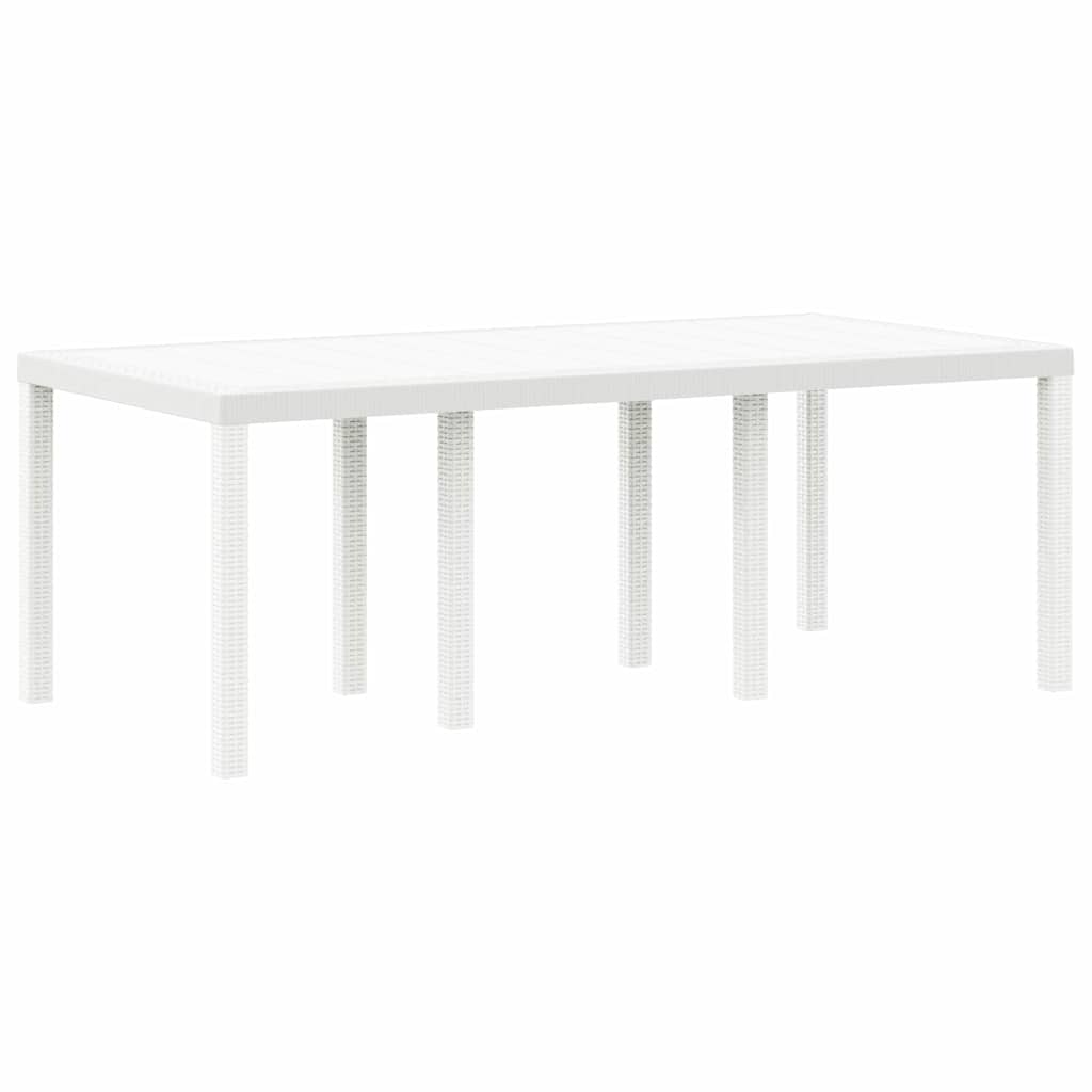 Ensemble de salle à manger pour jardin 7 pcs Blanc - XIOS