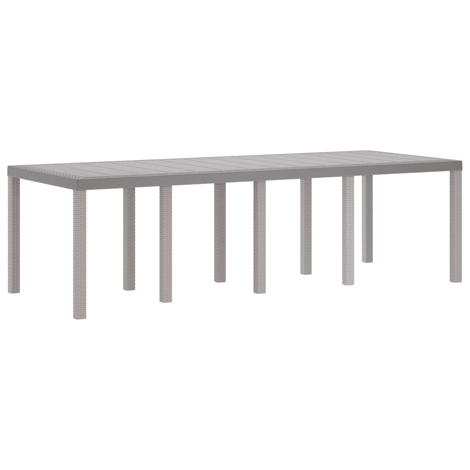 Ensemble de salle à manger pour jardin 9 pc Blanc Polypropylène - XIOS