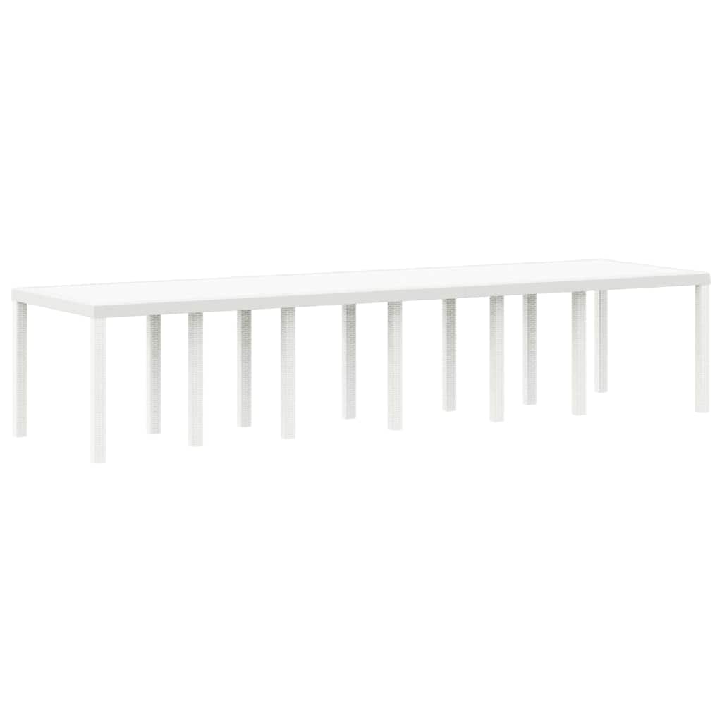 Ensemble de salle à manger pour jardin 13 pcs Blanc Rattan Polt - XIOS