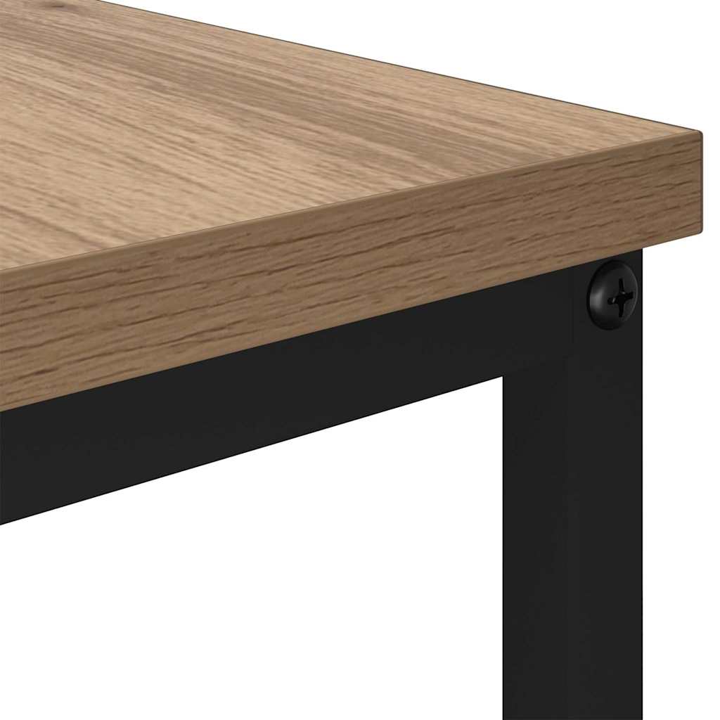 Table basse chêne artisanal 100 x 51 x 45 cm Bois d'ingénierie - XIOS