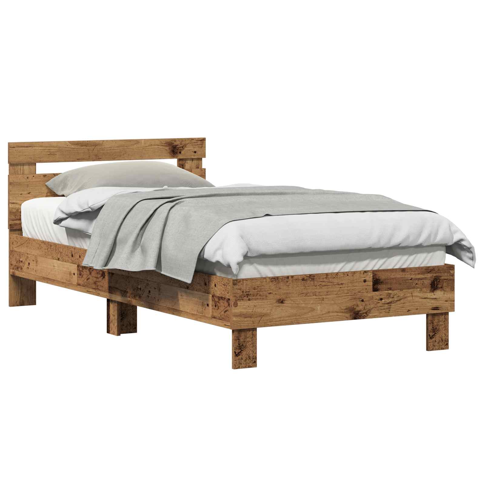 Cadre de lit Bois ancien 193 x 95 x 88 cm Bois d'ingénierie - XIOS