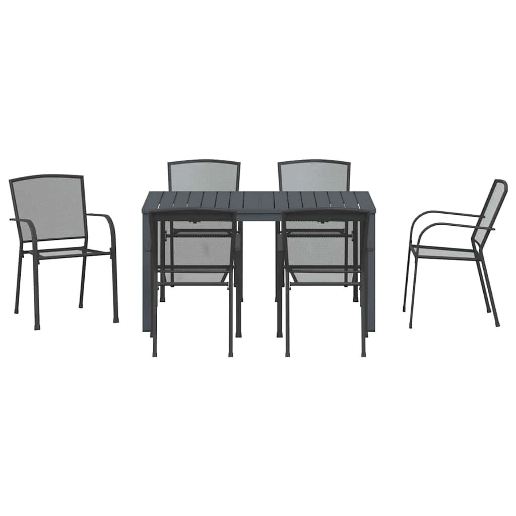 Ensemble de salle à manger pour jardin 7 pcs Anthracite - XIOS