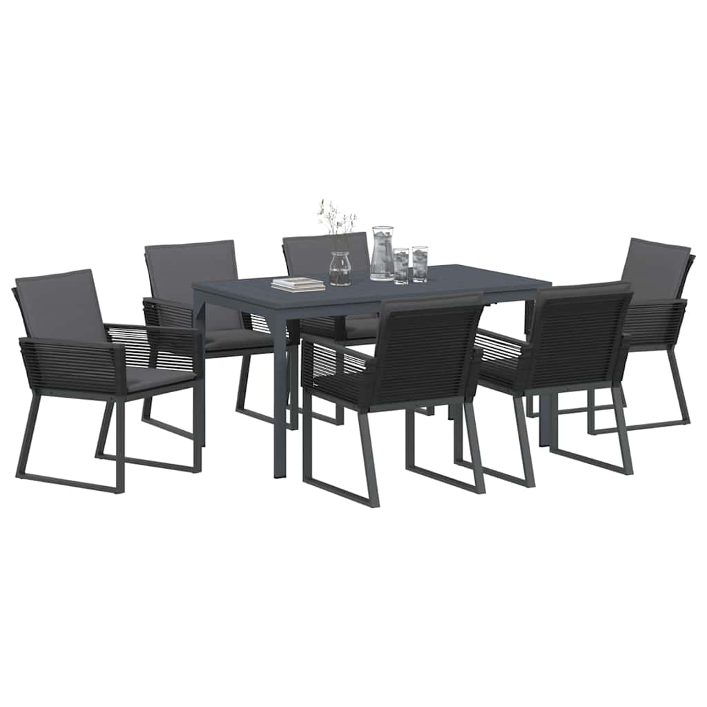 Ensemble de salle à manger pour jardin 7 pcs Anthracite - XIOS