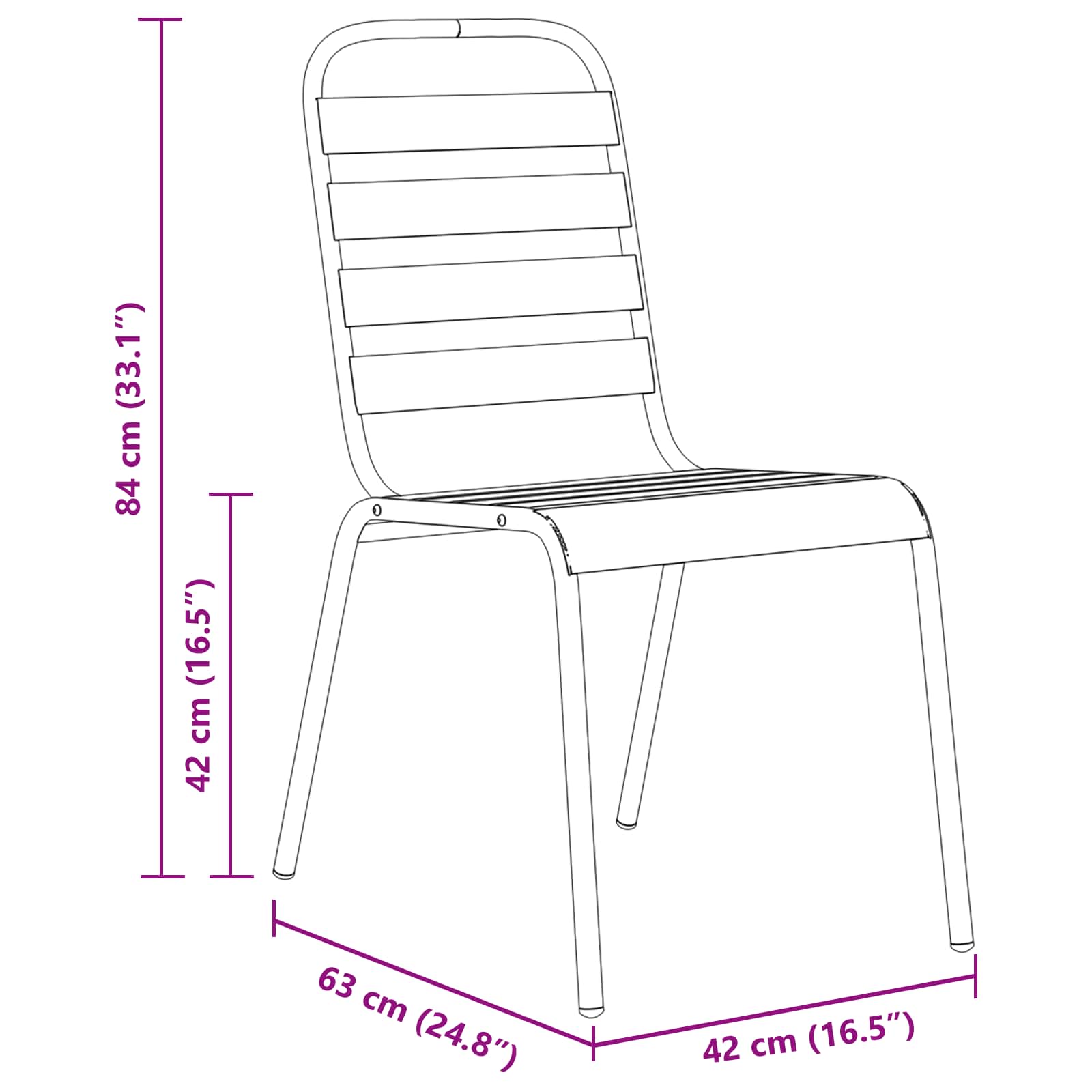 Ensemble de salle à manger pour jardin 9 pcs Anthracite - XIOS