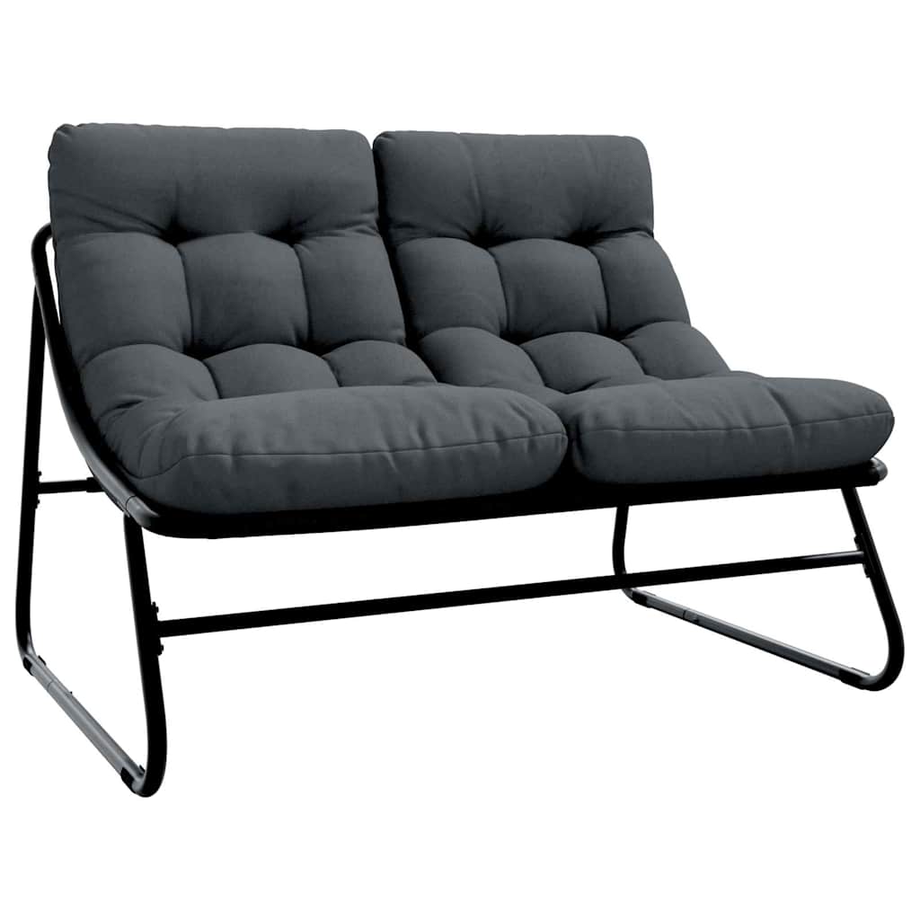 Ensemble de salle à manger pour jardin 5 pcs Noir Acier - XIOS