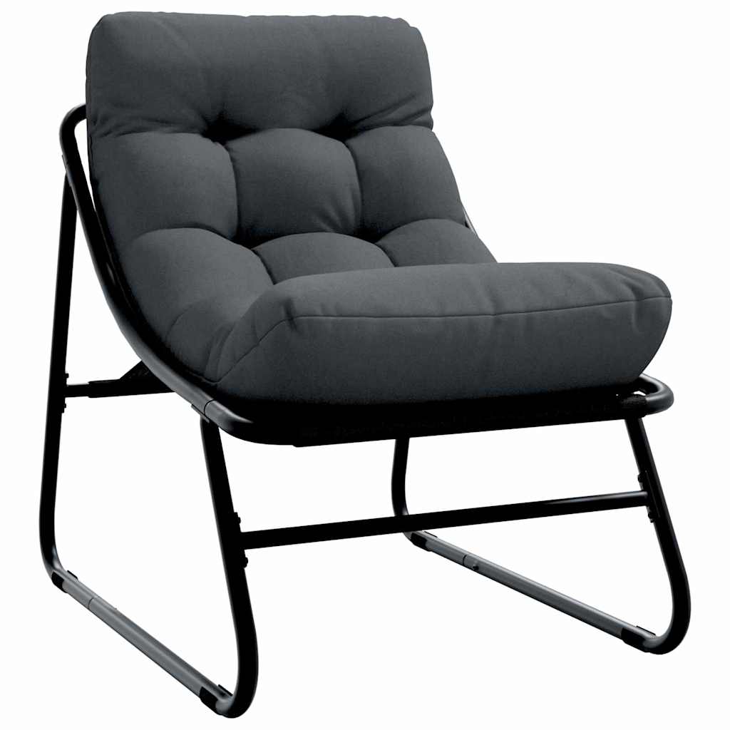 Ensemble de salle à manger pour jardin 5 pcs Noir Acier - XIOS