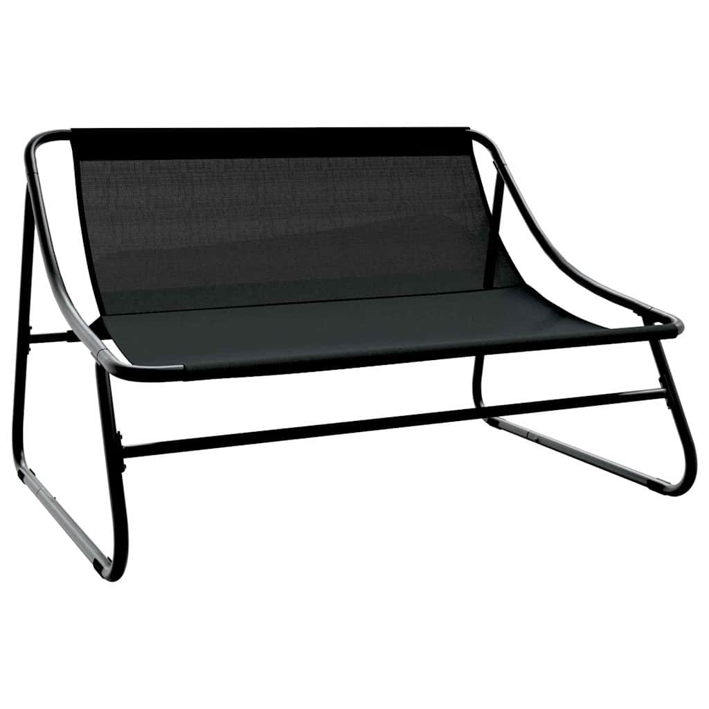 Ensemble de salle à manger pour jardin 5 pcs Noir Acier - XIOS