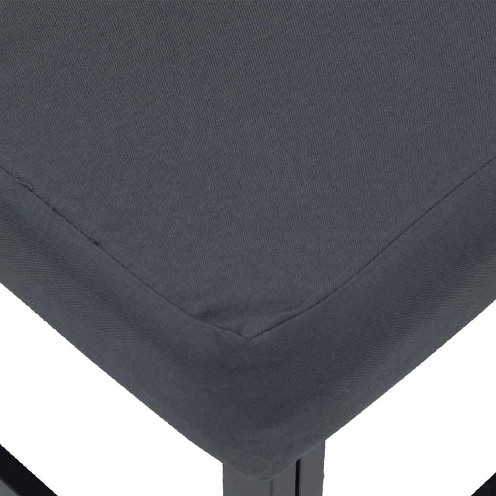Ensemble de canapé de jardin 3 pcs Noir Métal - XIOS