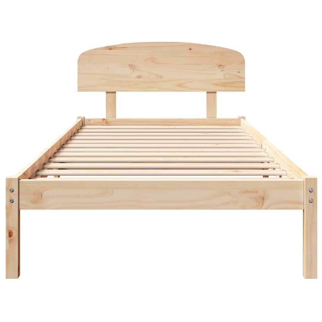 Cadre de lit Marron 80 x 200 cm Bois de pin massif - XIOS