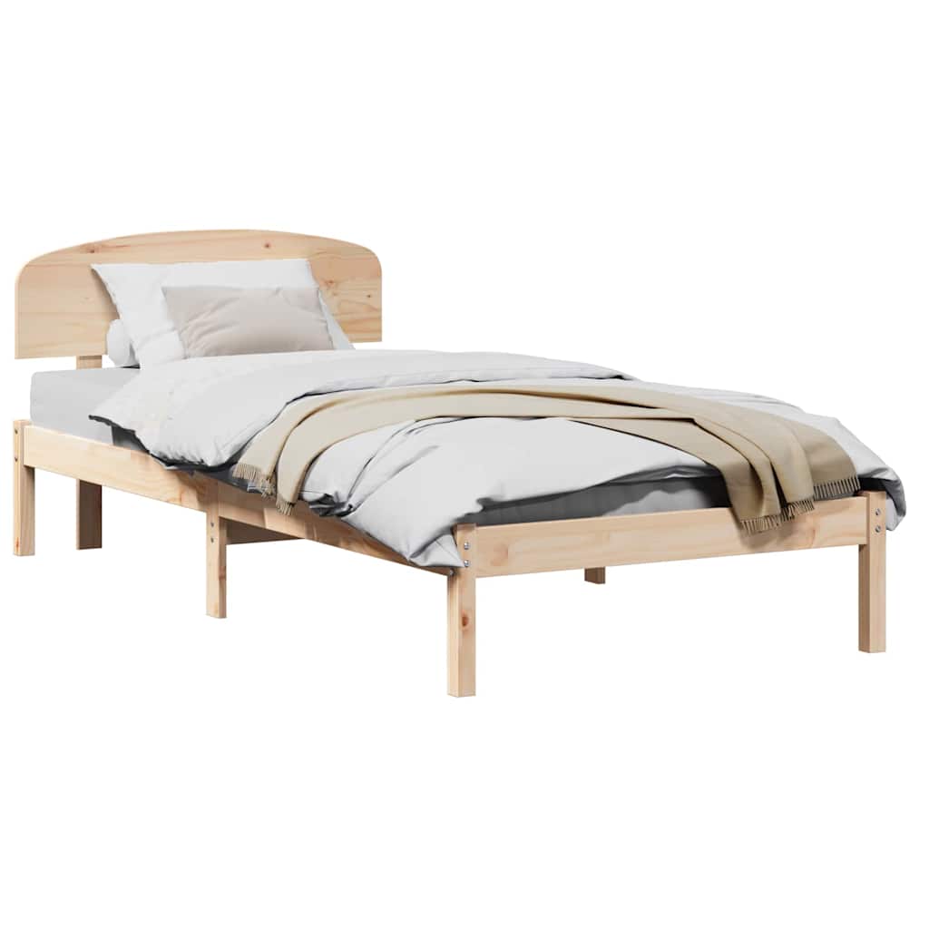Cadre de lit Marron 80 x 200 cm Bois de pin massif - XIOS