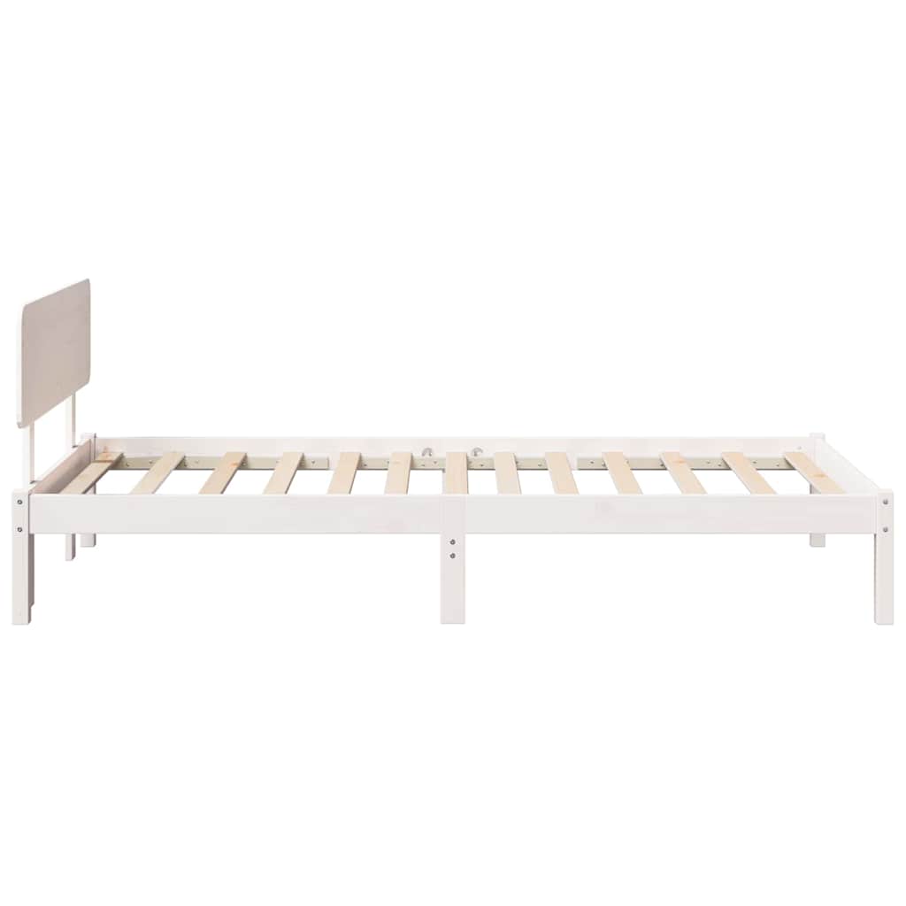 Cadre de lit avec tête de lit Blanc 100 x 200 cm - XIOS