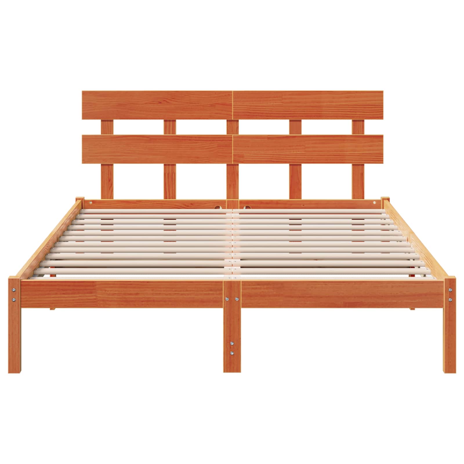 Cadre de lit Marron 160 x 200 cm Bois de pin massif - XIOS