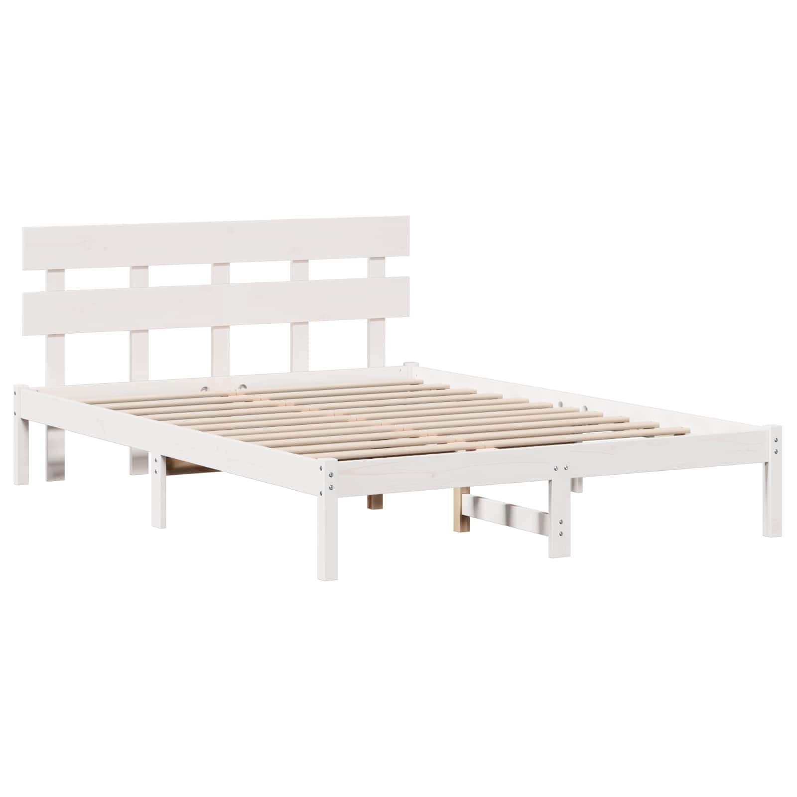 Cadre de lit Marron 140 x 200 cm Bois de pin massif - XIOS