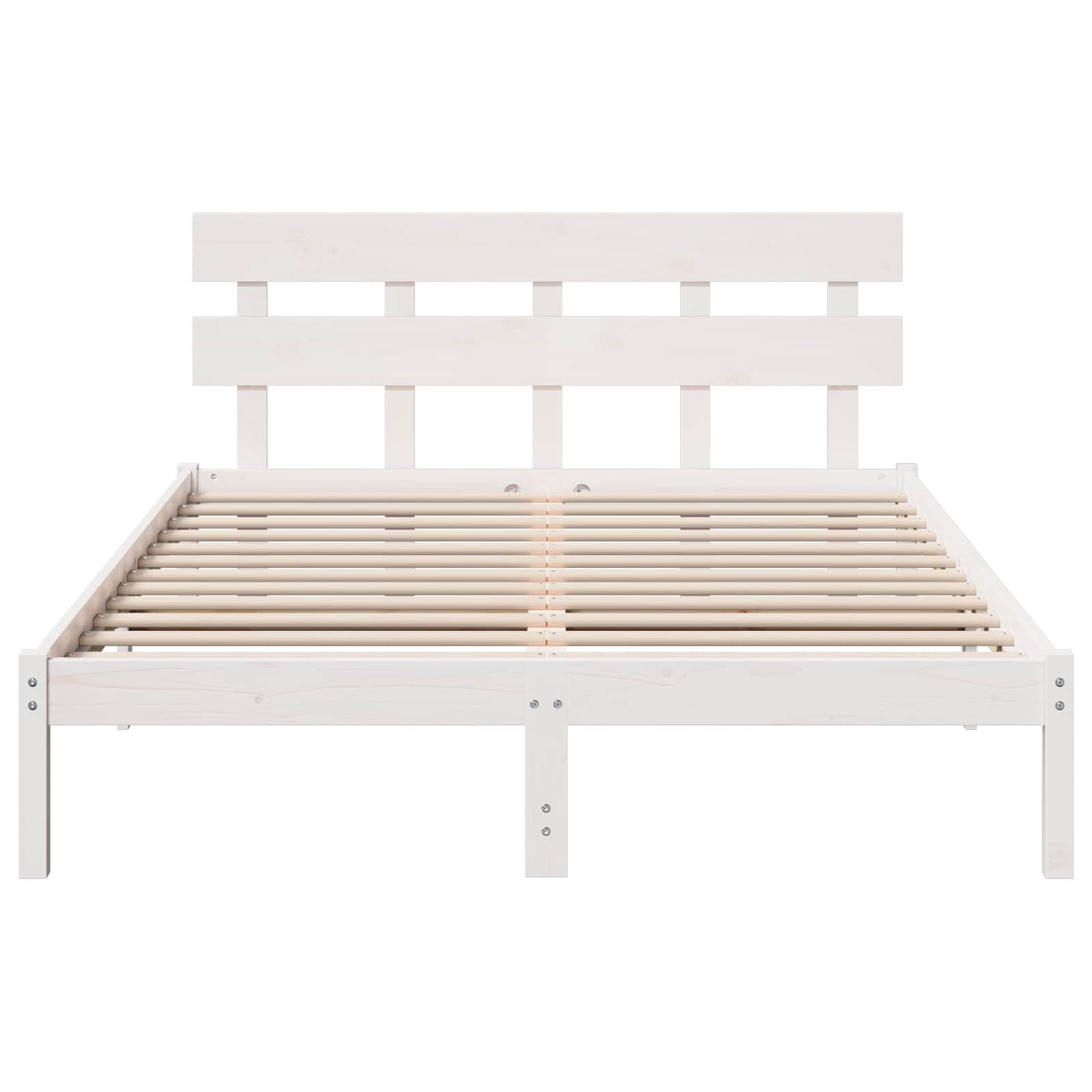 Cadre de lit Marron 140 x 200 cm Bois de pin massif - XIOS