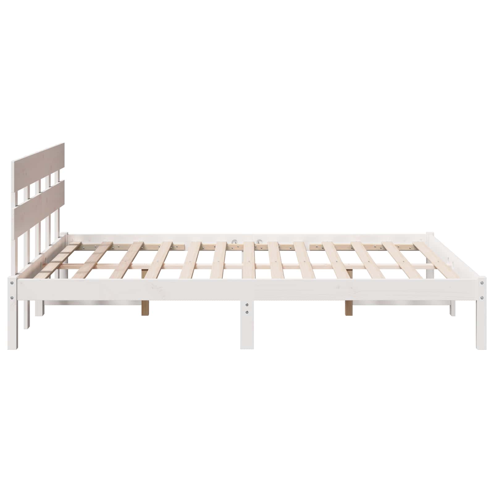 Cadre de lit Marron 140 x 200 cm Bois de pin massif - XIOS