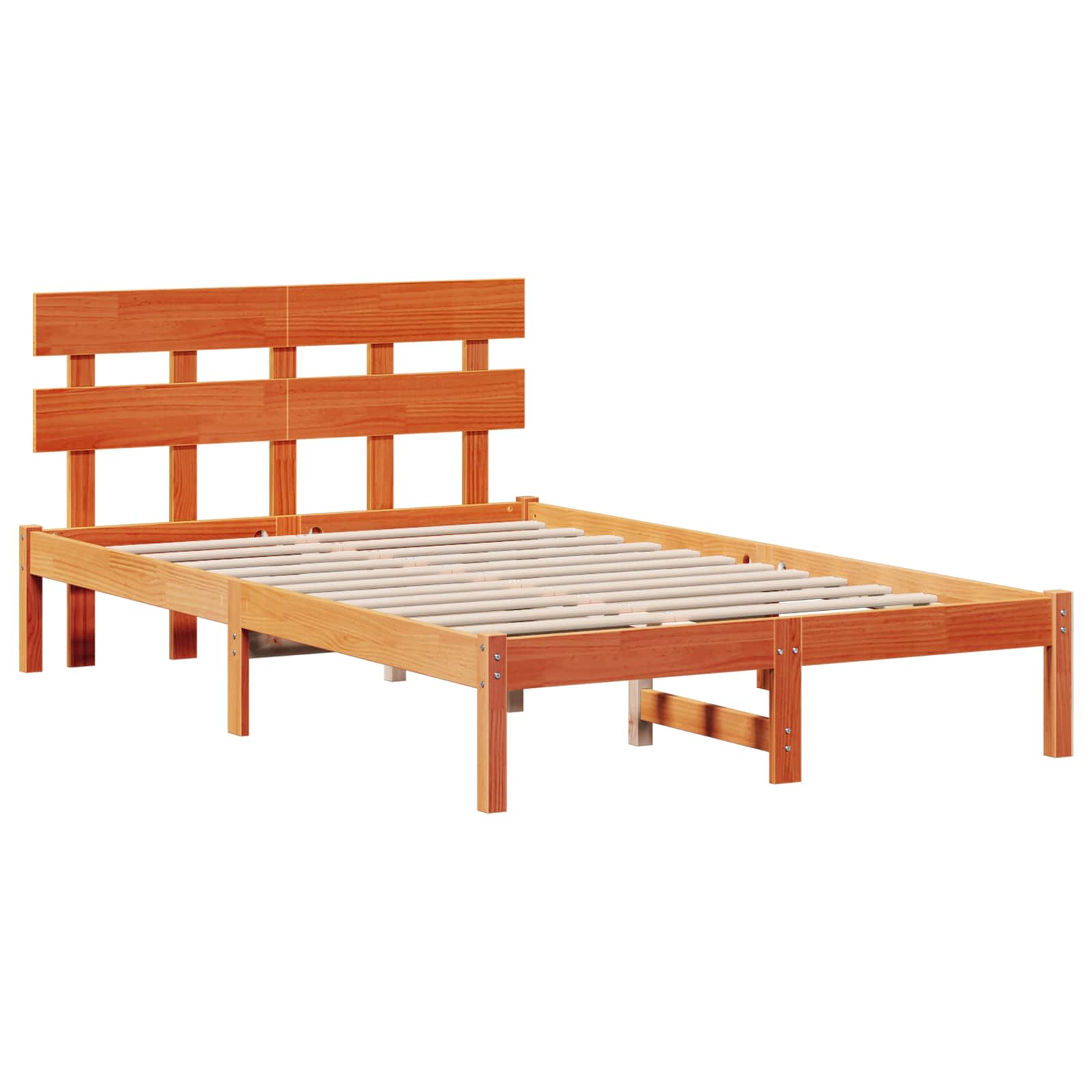 Cadre de lit Marron 120 x 200 cm Bois de pin massif - XIOS