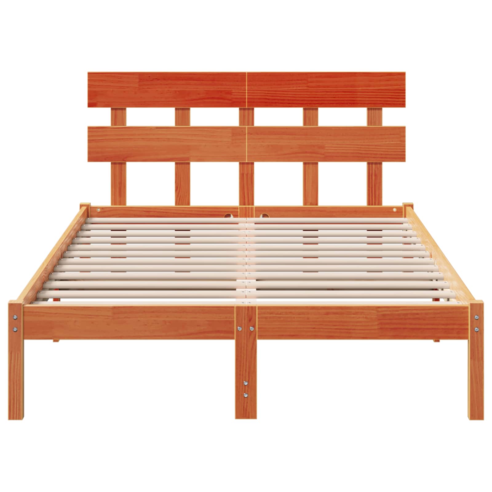 Cadre de lit Marron 120 x 200 cm Bois de pin massif - XIOS
