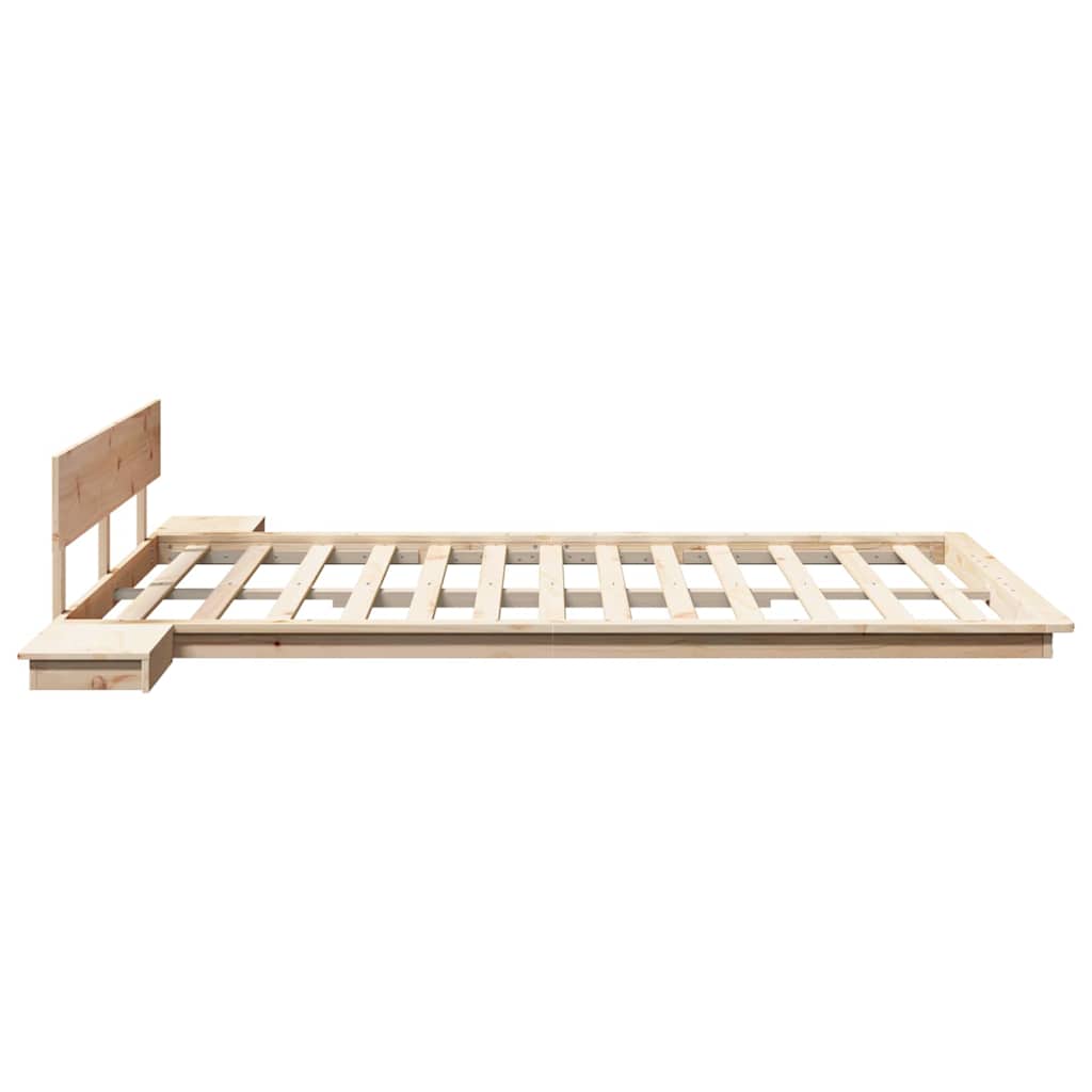 Cadre de lit Marron 140 x 200 cm bois - XIOS