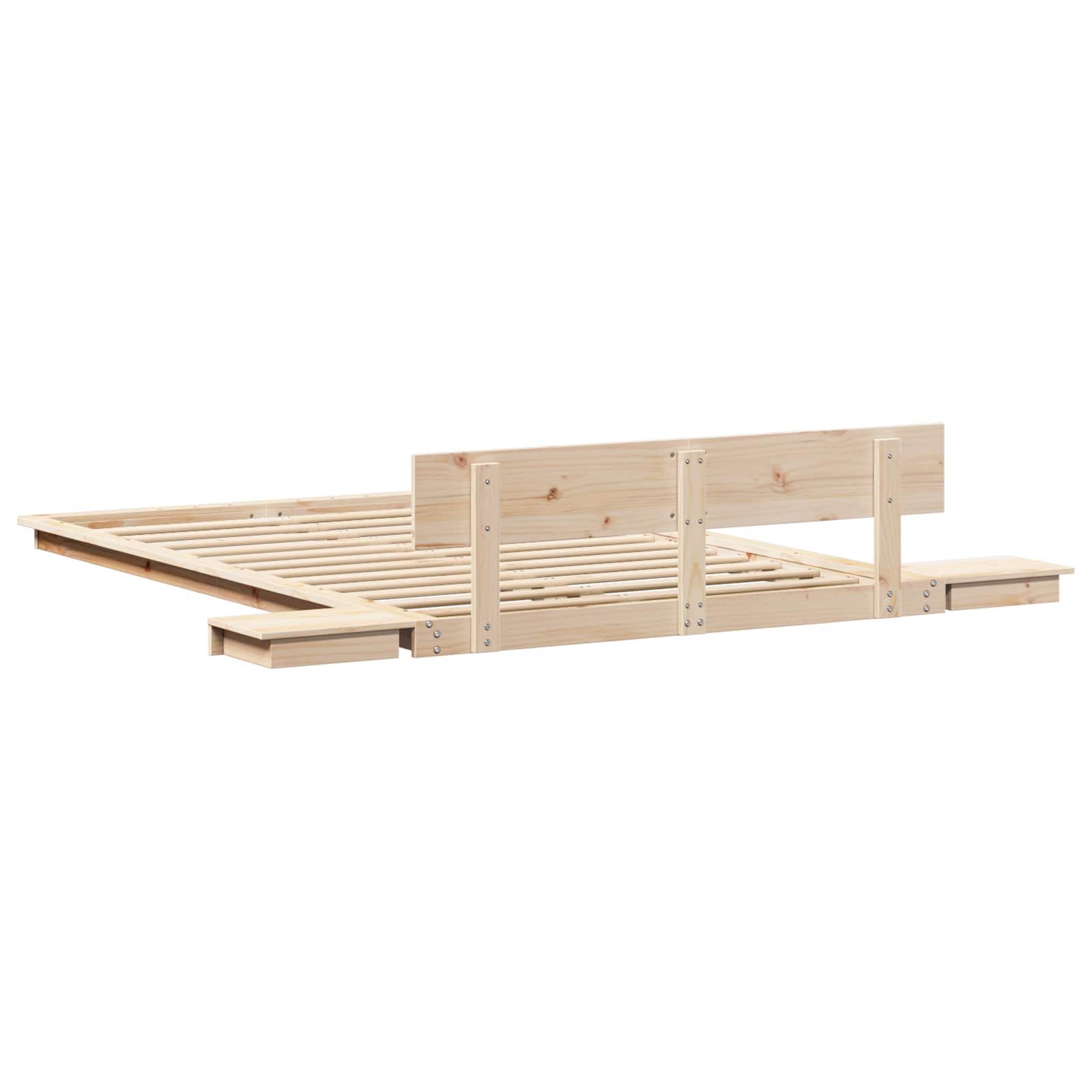 Cadre de lit Marron 120 x 200 cm bois - XIOS
