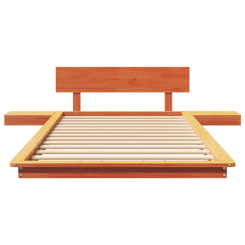 Cadre de lit Marron 100 x 200 cm bois - XIOS