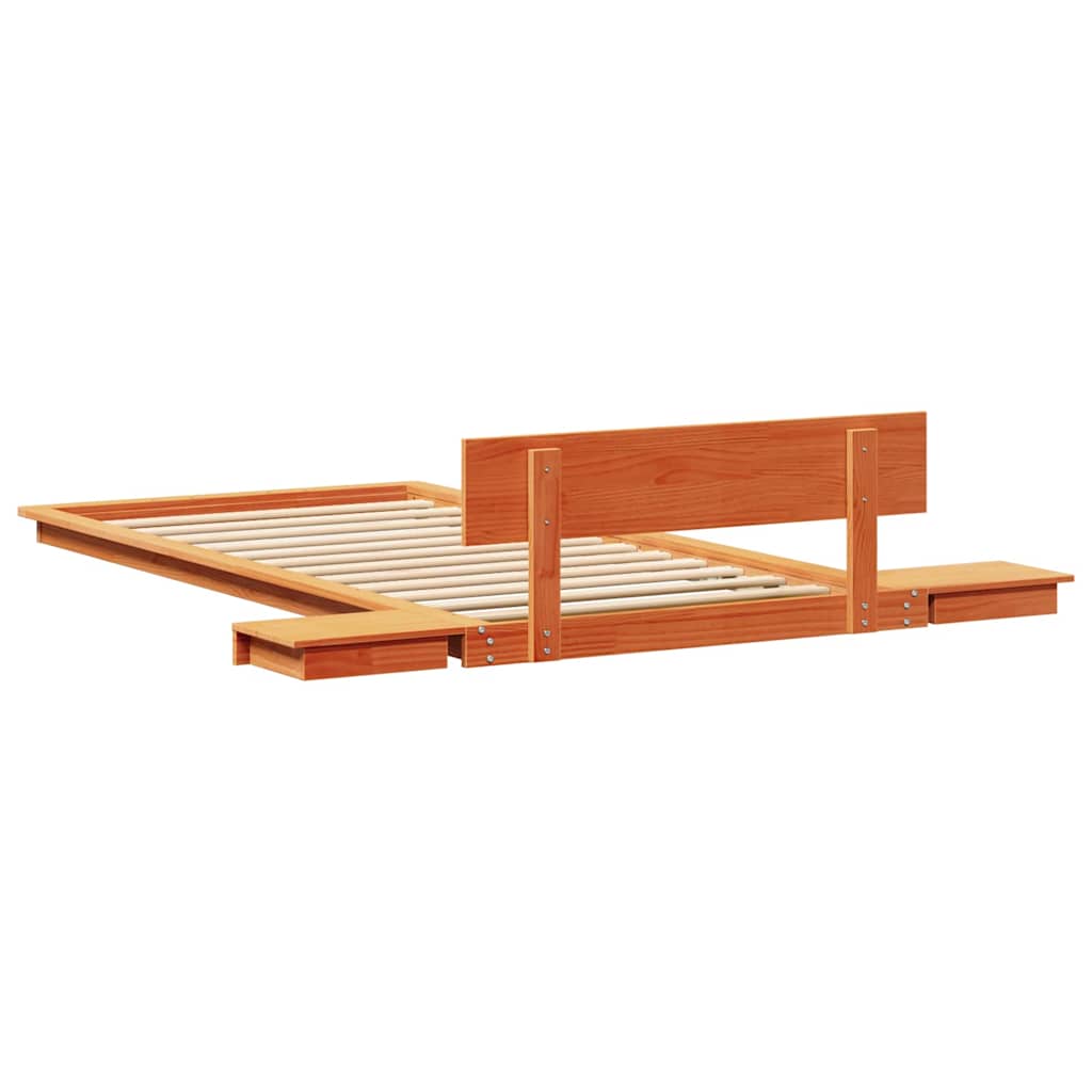 Cadre de lit Marron 90 x 200 cm bois - XIOS