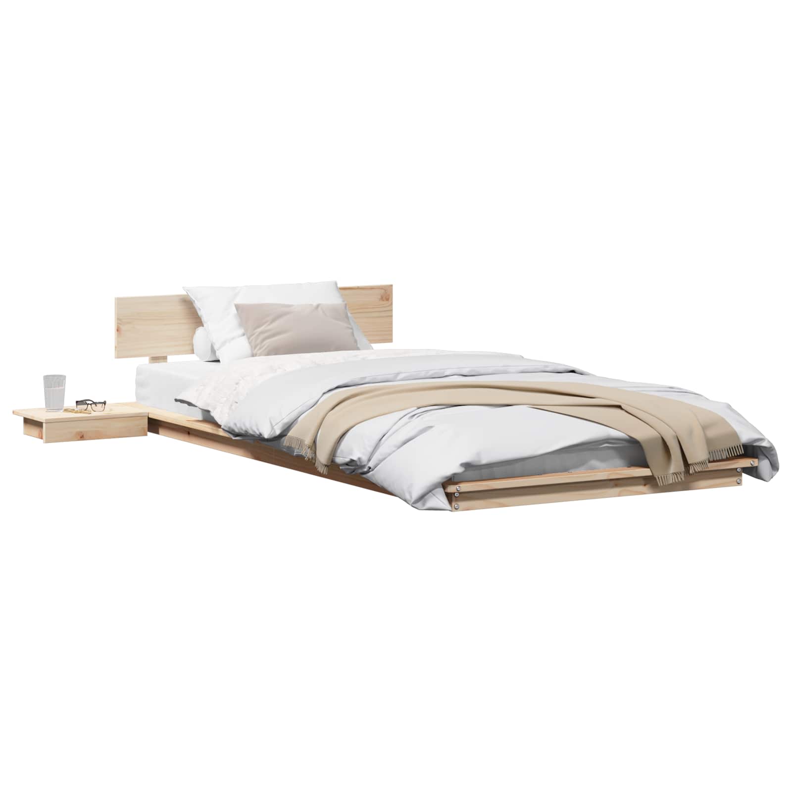 Cadre de lit Marron 80 x 200 cm bois - XIOS