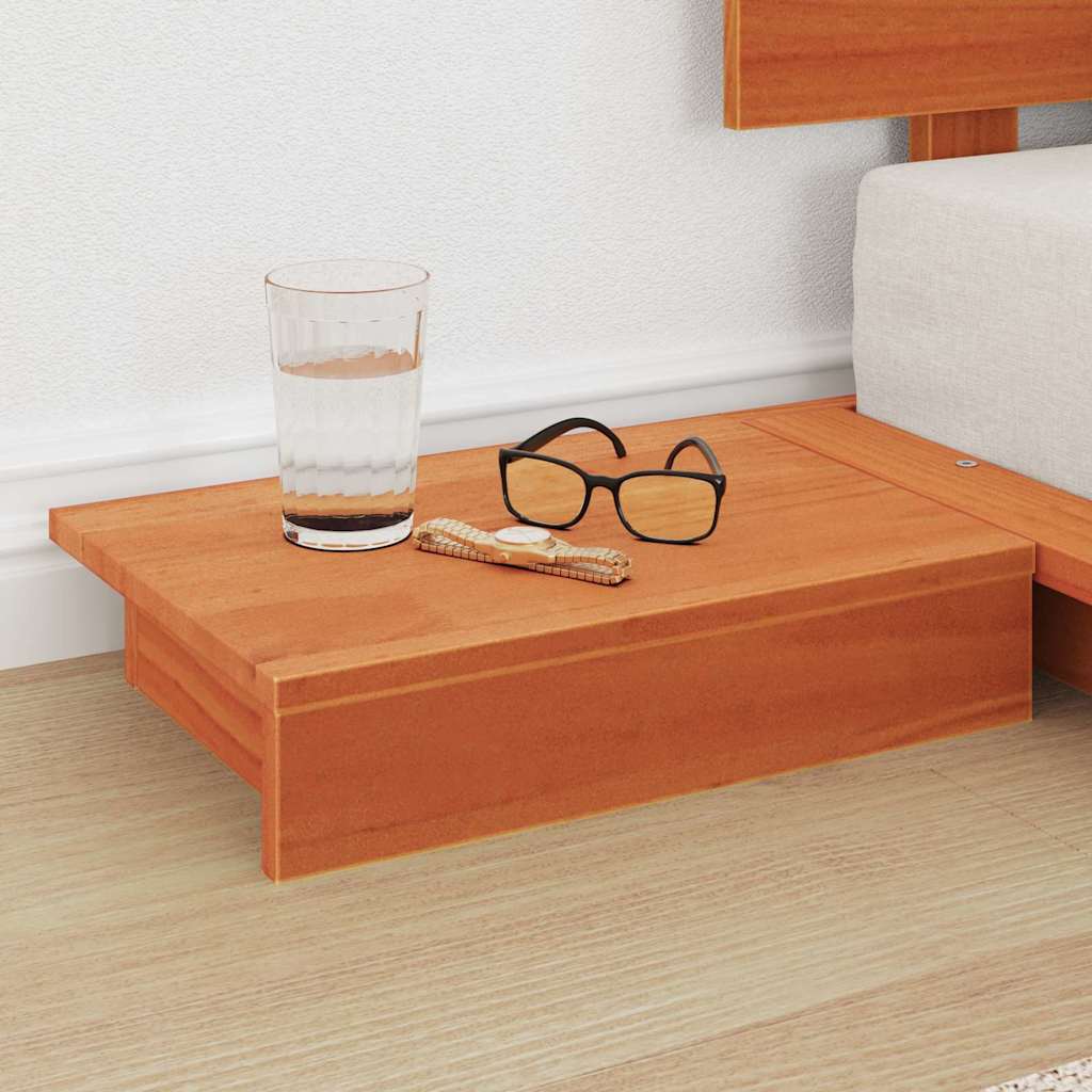 Cadre de lit Marron 90 x 190 cm bois - XIOS
