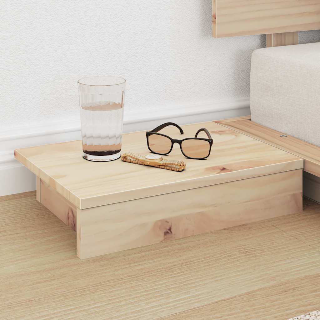 Cadre de lit Marron 75 x 190 cm bois - XIOS