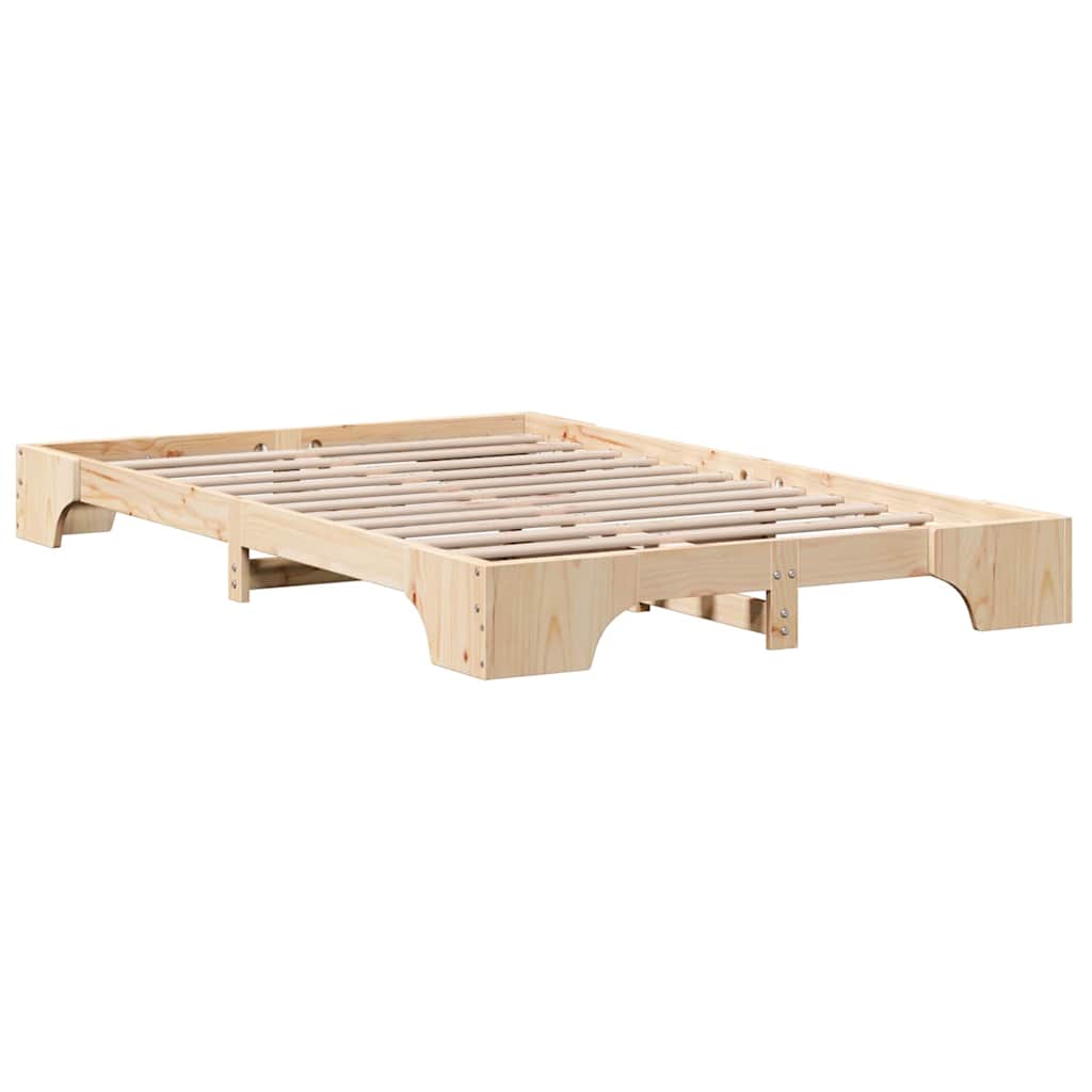 Cadre de lit Pin massif 135 x 190 cm Bois massif en pin - XIOS