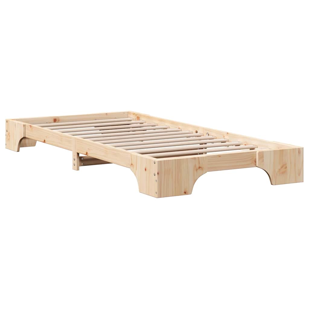 Cadre de lit Pin massif 90 x 200 cm Bois massif en pin - XIOS