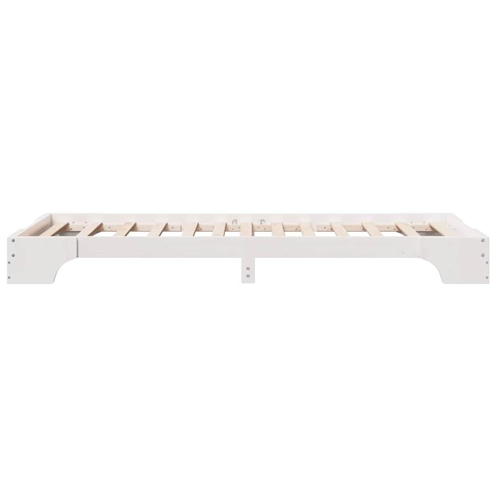 Cadre de lit Blanc 90 x 200 cm Bois massif en pin - XIOS