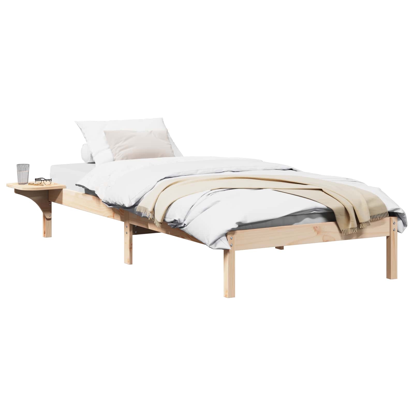 Cadre de lit Naturel 80 x 200 cm Pin massif - XIOS