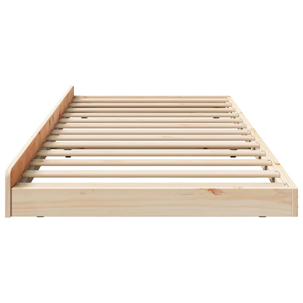 Cadre de lit Marron 80 x 200 cm Bois de pin massif - XIOS
