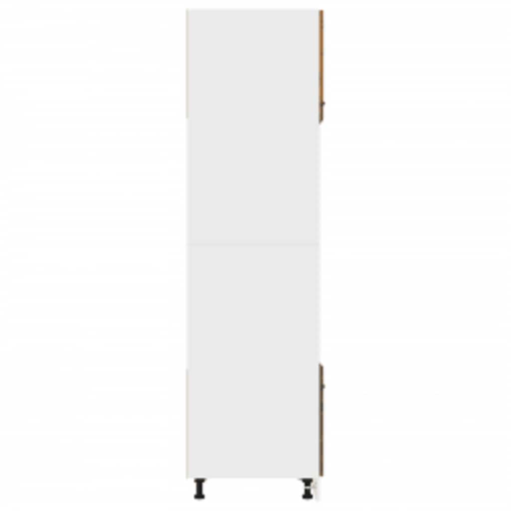Armoire à micro-ondes "Lyon" Chêne fumé 60x57x207 cm Meubles de cuisine vidaXL