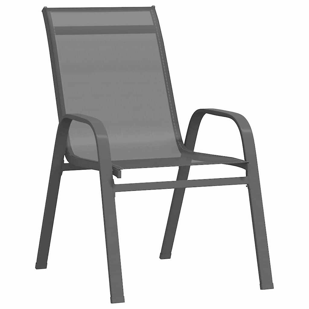 Ensemble de salle à manger pour jardin 3 pcs Gris et Noir - XIOS