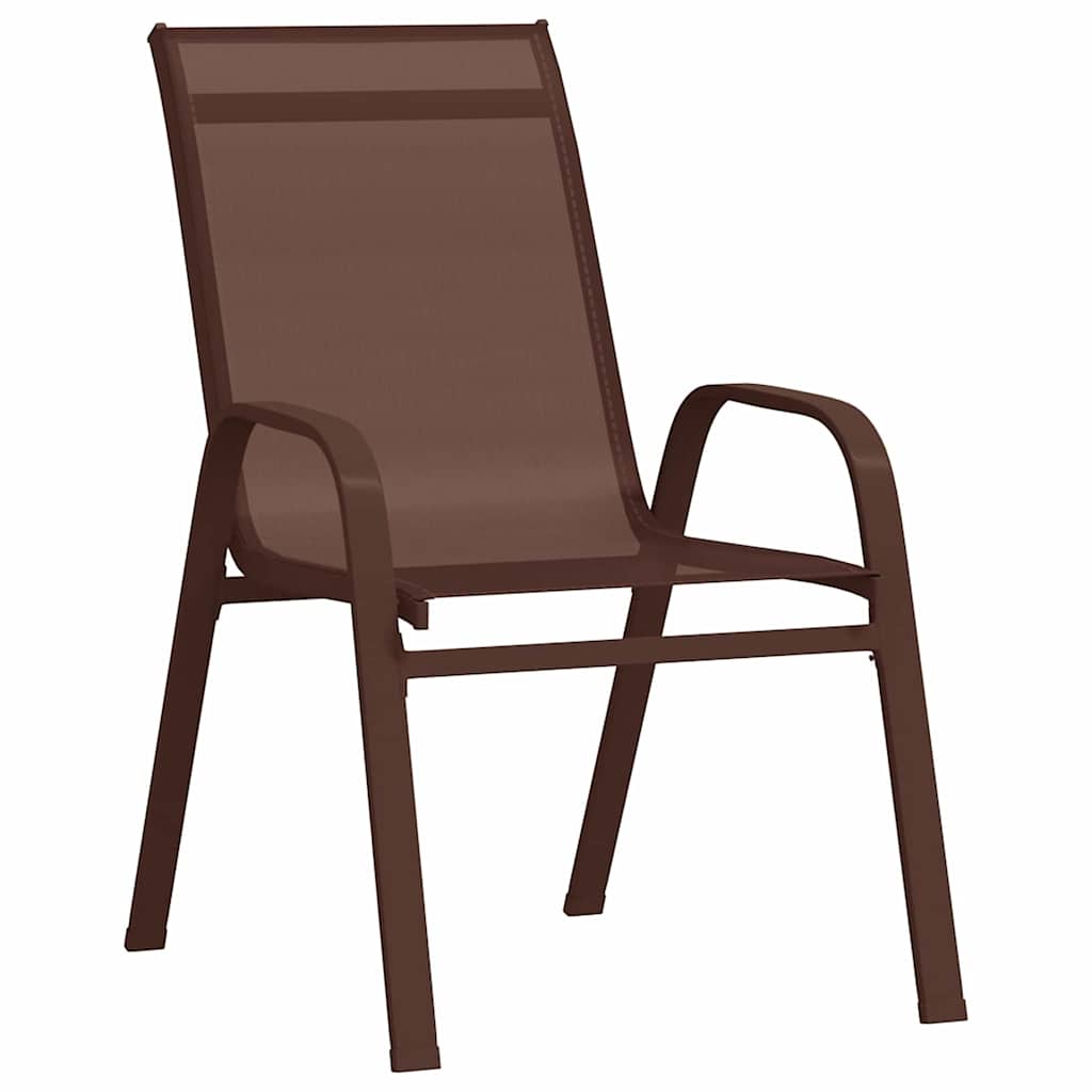 Ensemble de salle à manger pour jardin 5 pcs Marron et Noir - XIOS