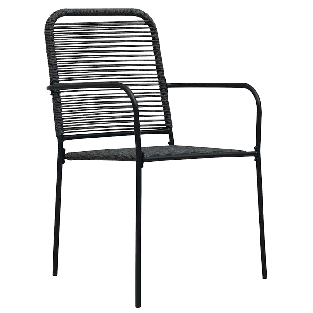 Ensemble de salle à manger pour jardin 5 pcs Noir - XIOS