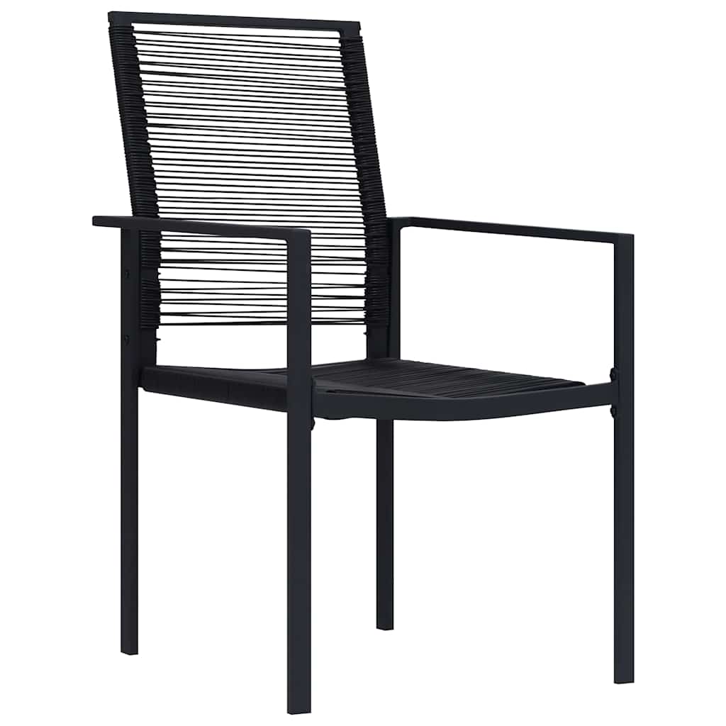 Ensemble de salle à manger pour jardin 5 pcs Noir - XIOS
