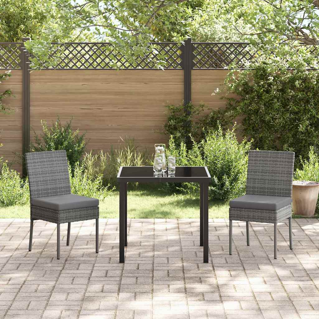 Ensemble de salle à manger pour jardin 3 pcs Gris - XIOS