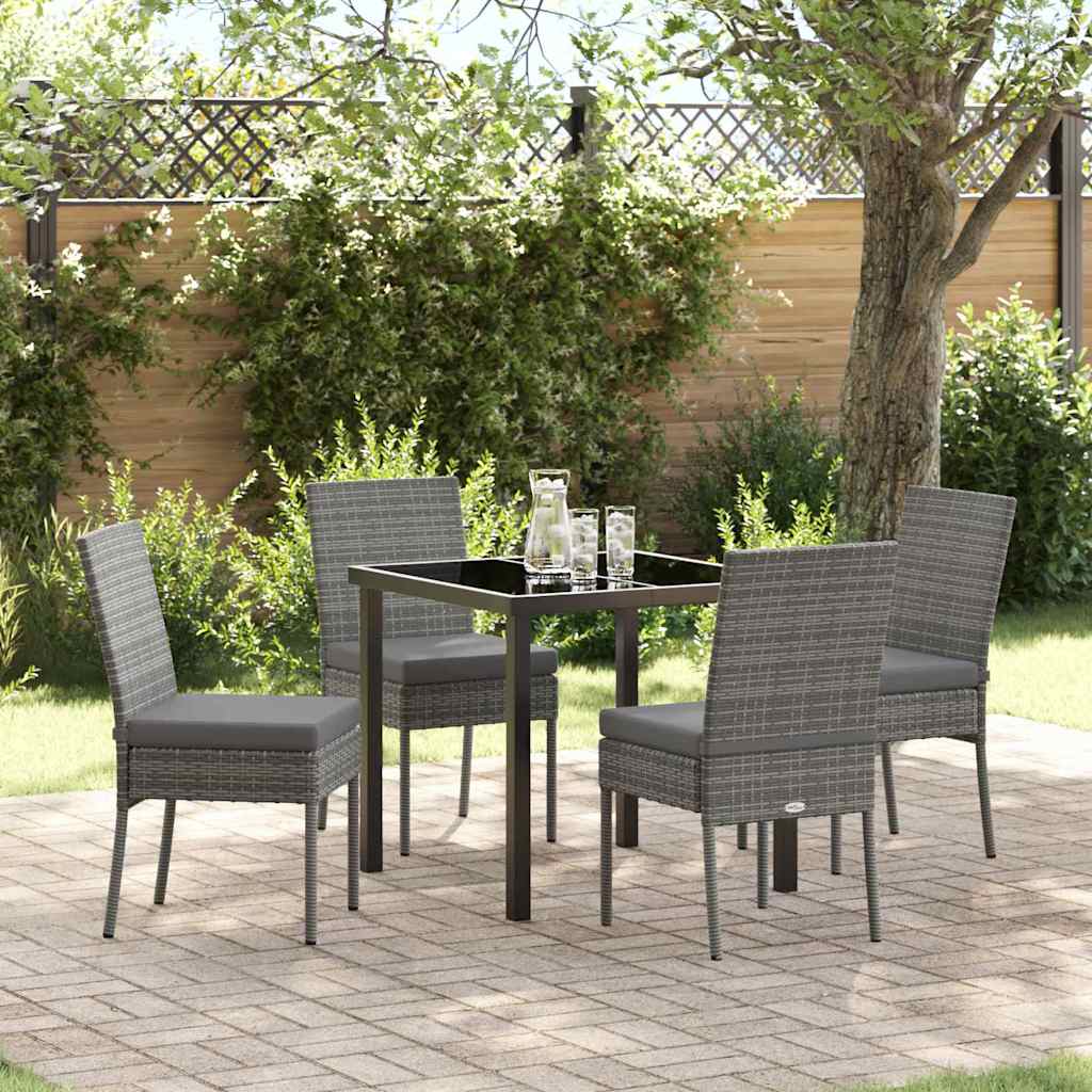 Ensemble de salle à manger pour jardin 5 pcs Gris - XIOS