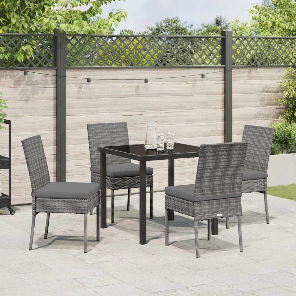 Ensemble de salle à manger pour jardin 5 pcs Gris - XIOS