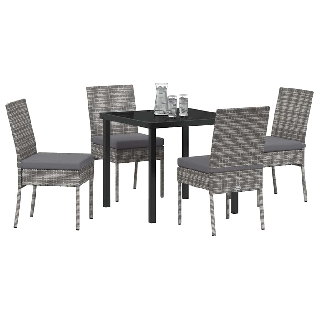 Ensemble de salle à manger pour jardin 5 pcs Gris - XIOS