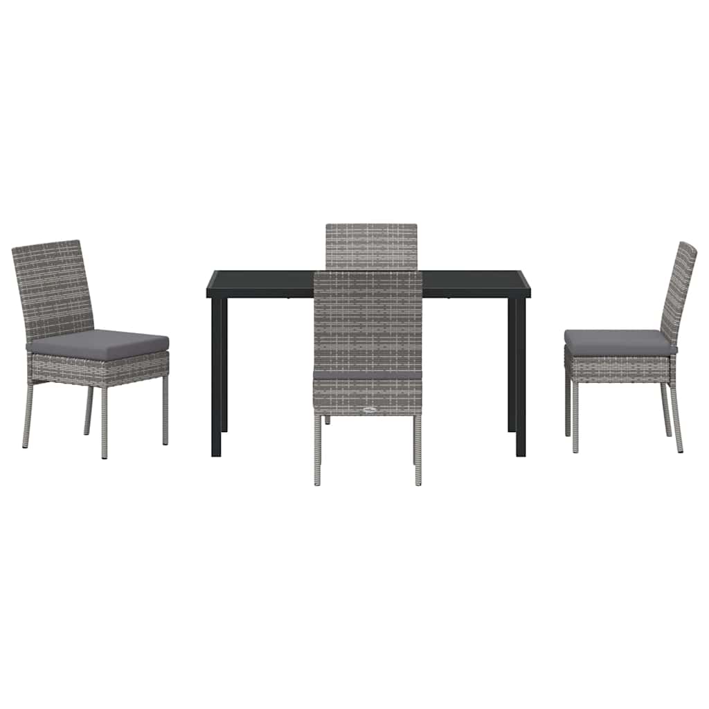 Ensemble de salle à manger pour jardin 5 pcs Gris - XIOS